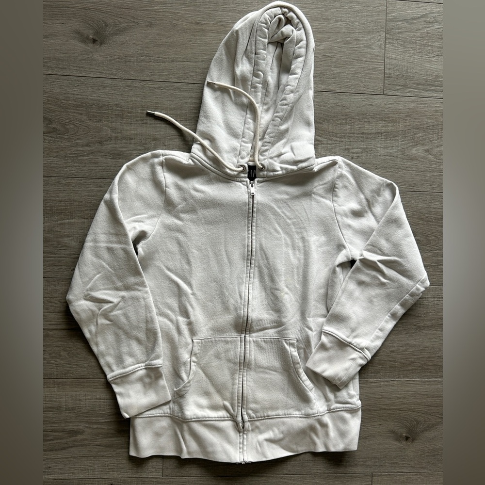 GAP Full-Zip Hoodie – Women’s Small – Soft Fleece – Off-White